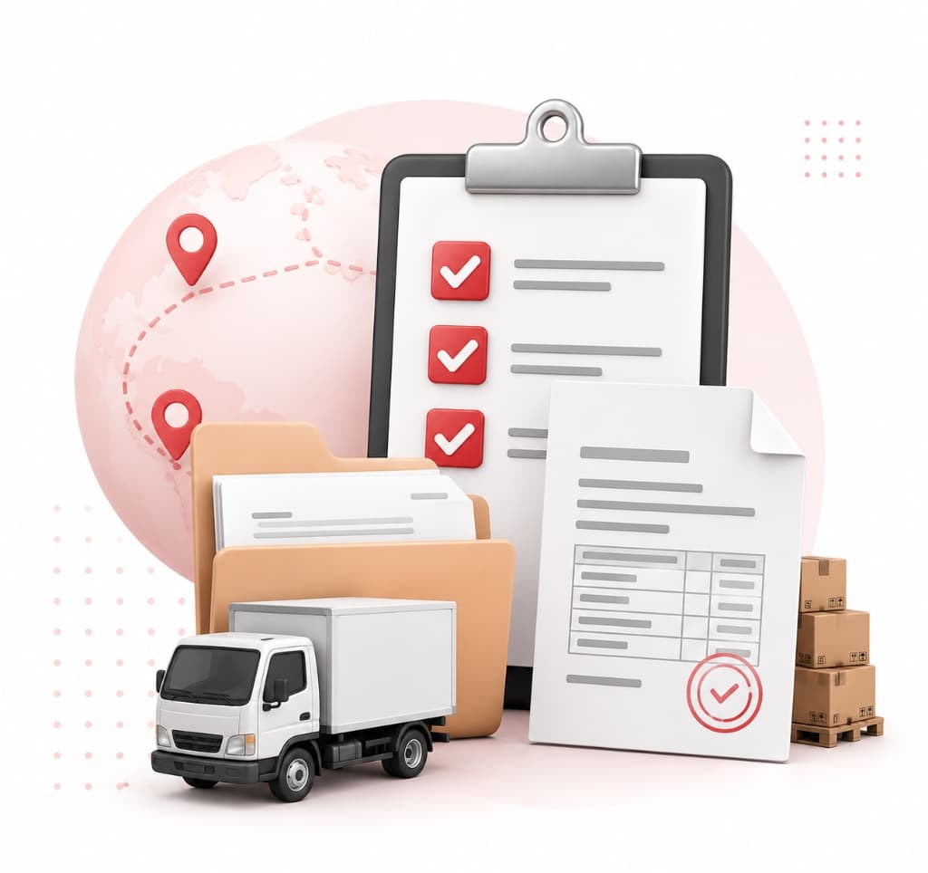 Customs Documents Checklist — truck and shipping documents